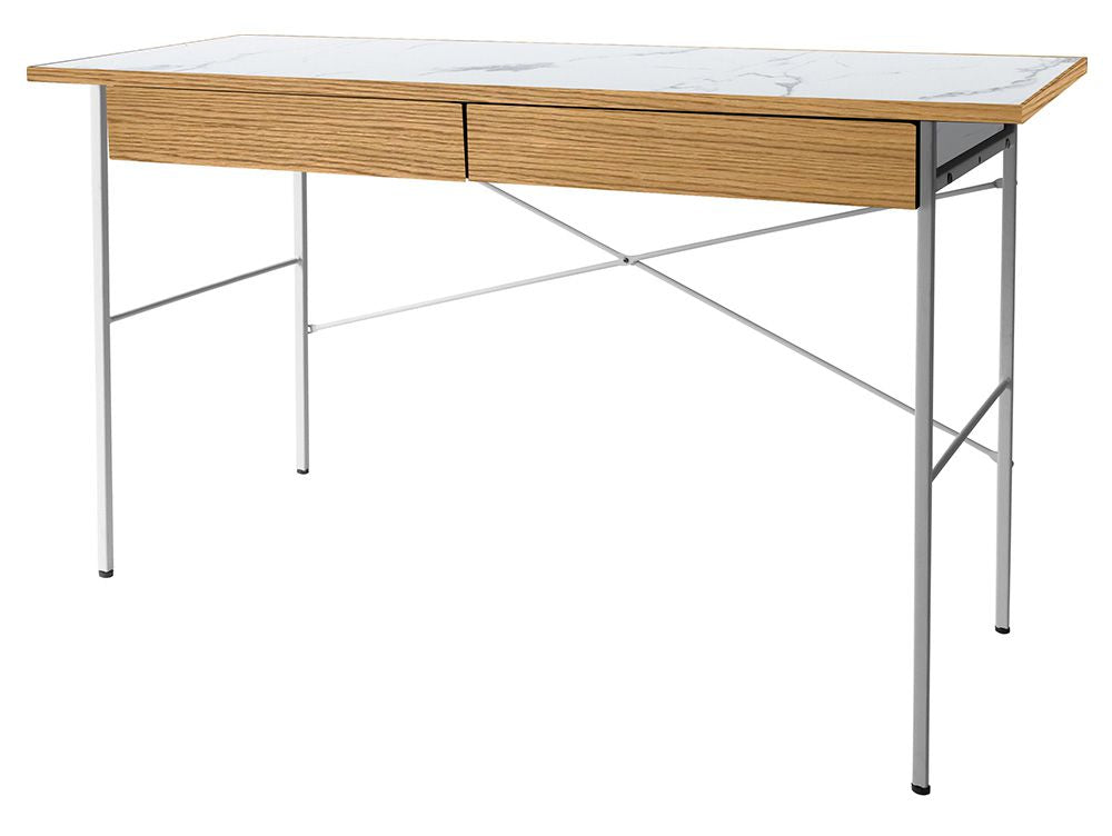 adepecheアデペシュ製POLポルデスク、スチールフレームと合板を使用したシンプルなデザインのライティングデスク