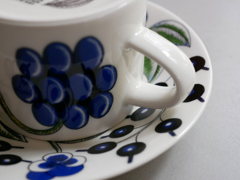 アラビア パラティッシの磁器製ティーカップ（約280ml）とソーサーのセット