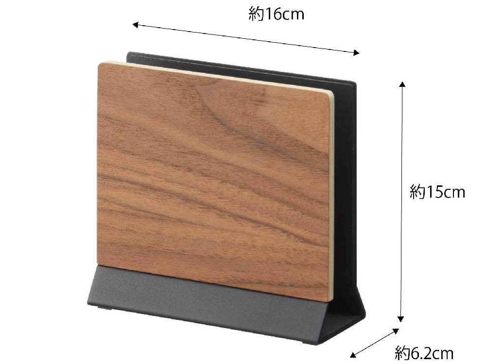 天然木とスチールで作られたRINスリムノートパソコンスタンドにタブレットが置かれたオフィスデスク