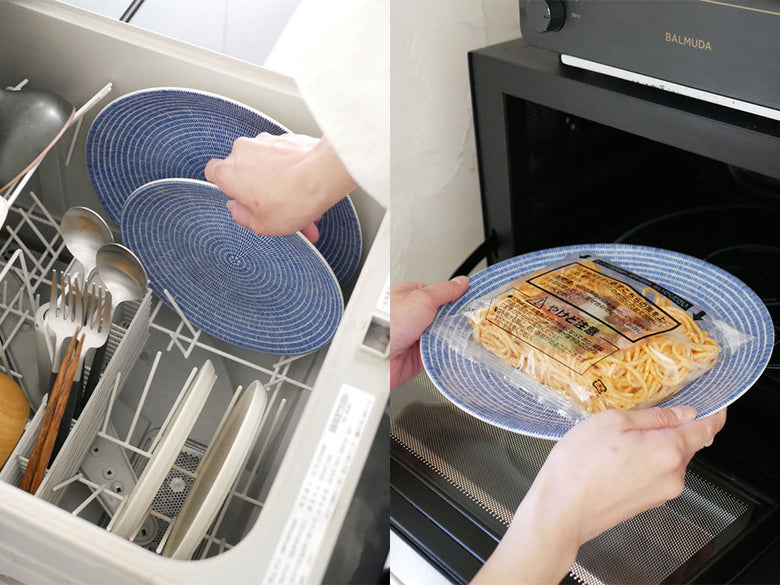 【Arabia/アラビア】24hアベックプレートとキッチン家電、調理器具が配置された家庭用キッチンの様子