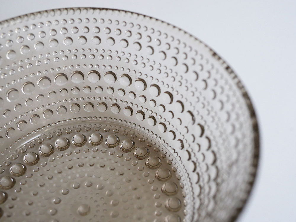 フィンランド製イッタラカステヘルミの透明な無鉛ガラスボウル、シンプルでエレガントなデザイン