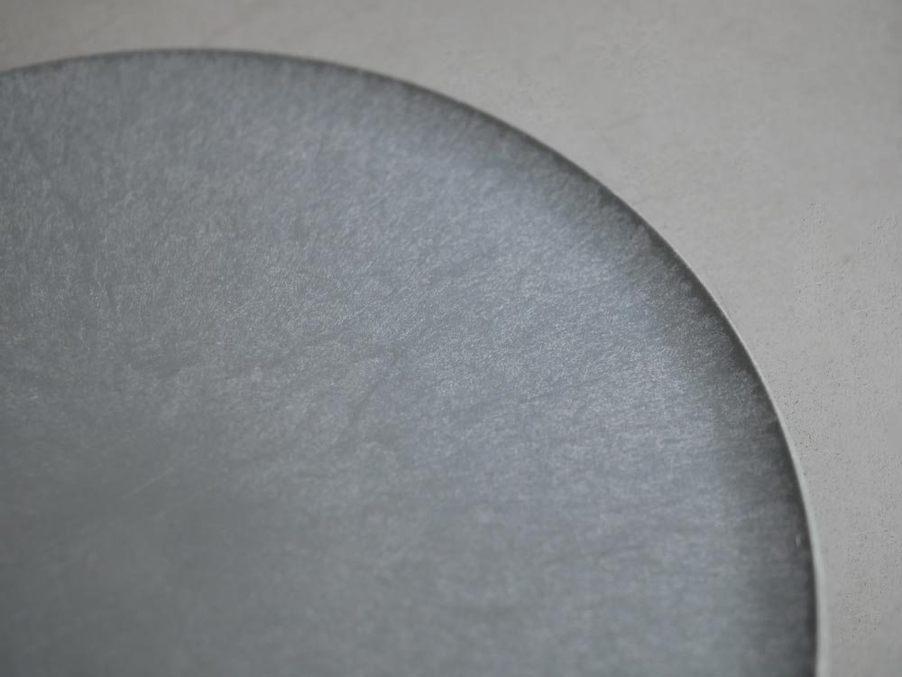 CHOPLATEチョップレート石灰色まな板兼用お皿、直径260mm、日本製