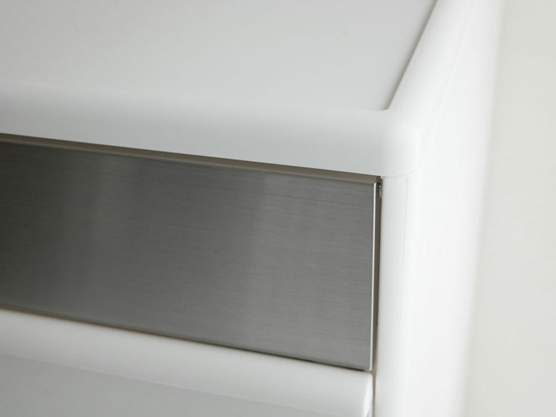 ライクイットのスイングパネルダストボックス、灰色および銀色の引き出し付きキャビネット