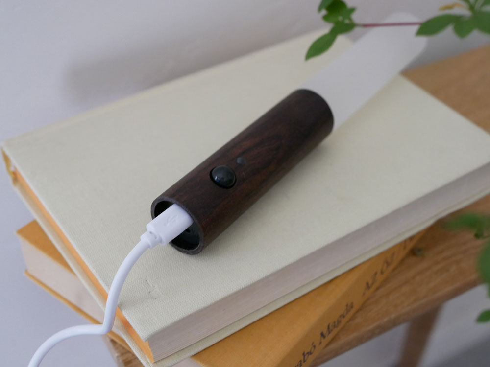 木材とアクリル樹脂を使用した【Opt / オプト】スティックセンサーライトの画像