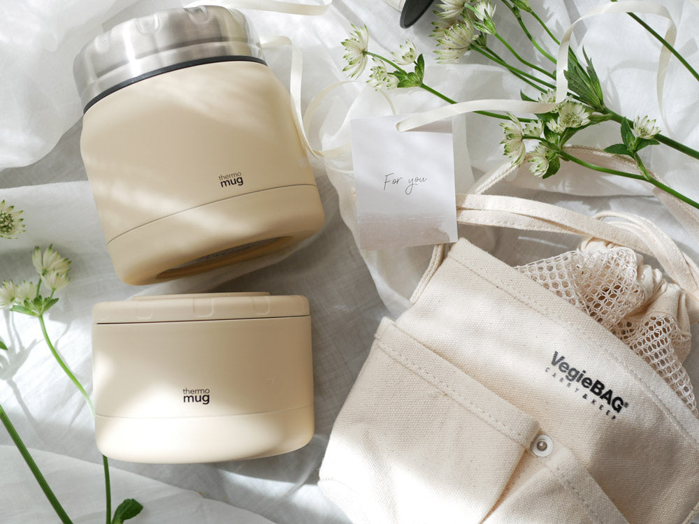 サーモマグ、ミニタンク、フードコンテナ、蓋、ランチバッグが揃ったセット商品