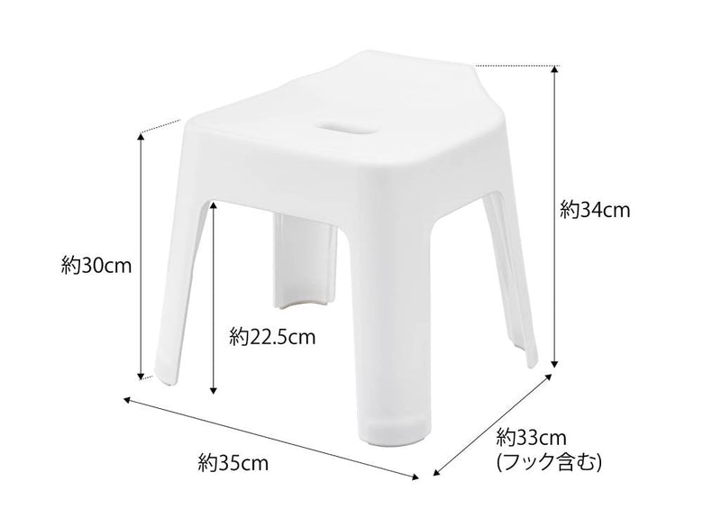 タワー引っ掛け風呂イス SH30用の白色プラスチック製アウトドアステップスツール