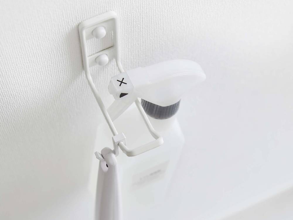 タワー製ウォールトイレ用品収納フック、プラスチックハンドル付き