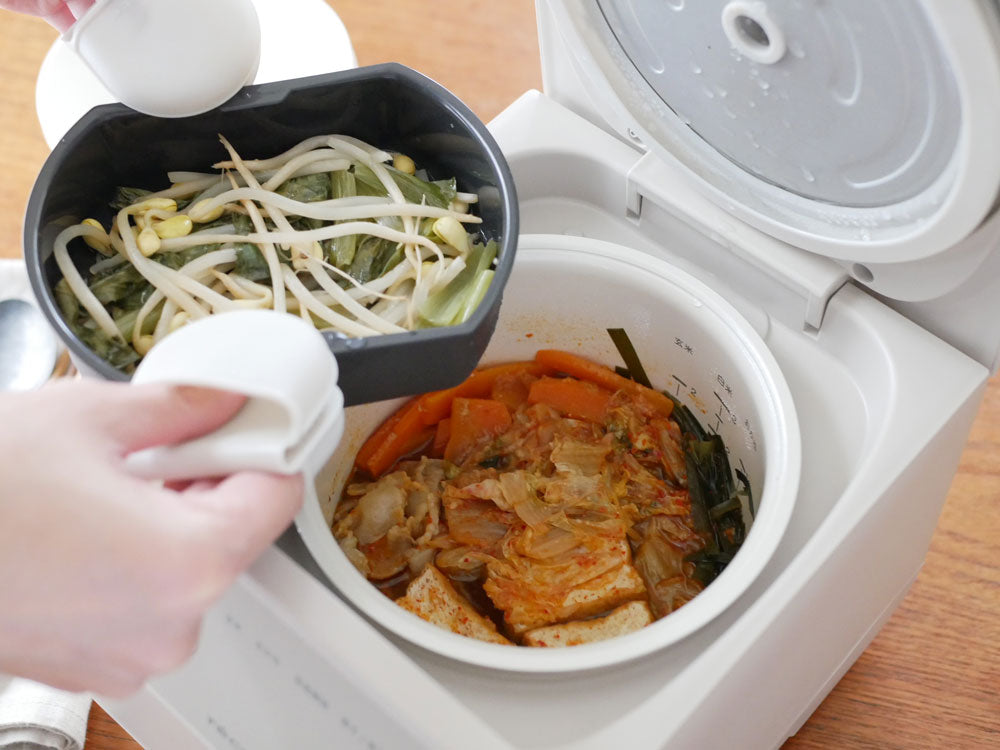 recolte】ご飯と一緒におかずも作れるクッキングライスクッカー