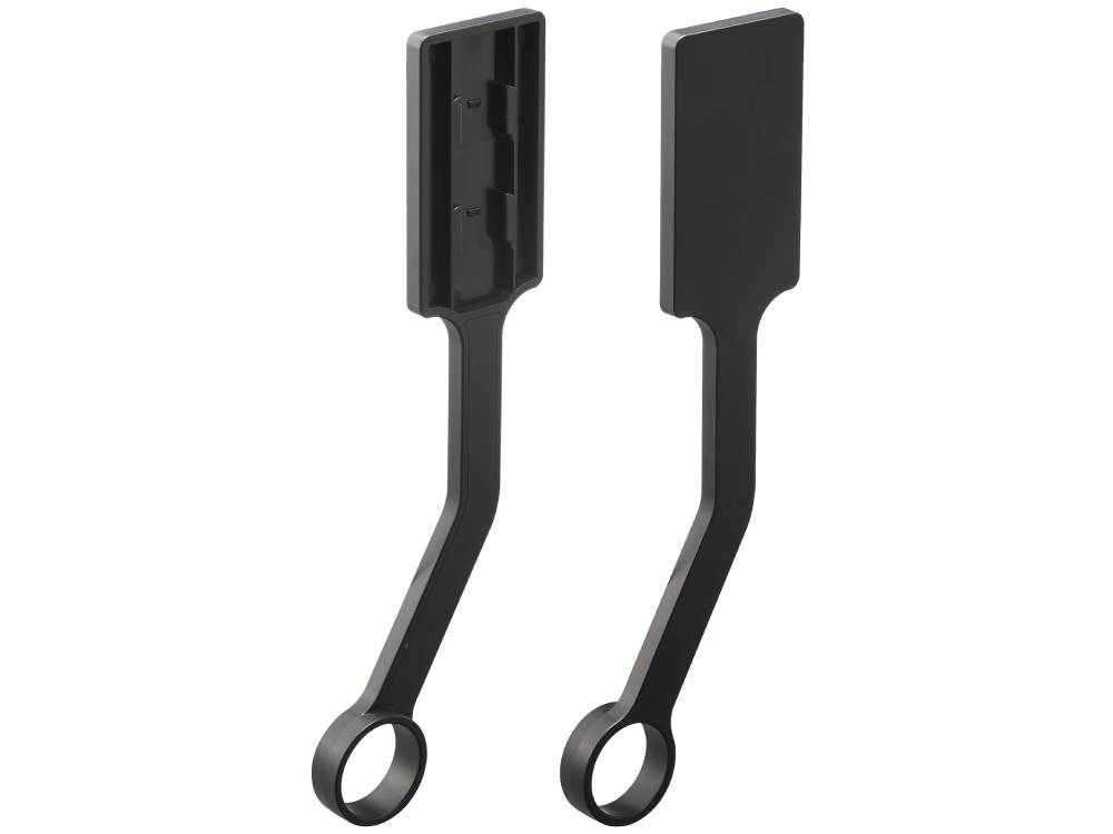 タワー型フィルムフックが2つ付いたABS樹脂製のエアコン室内物干しポールホルダー