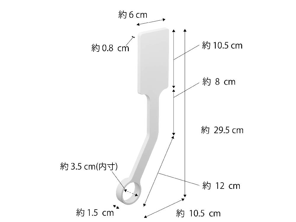 tower/タワー フィルムフックの白色エアコン室内物干し用ポールホルダー