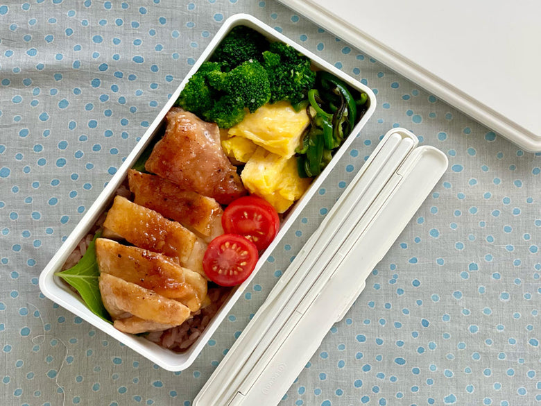 野菜や果物が詰められたGEL-COOLジェルクールランチボックス SquareLの写真