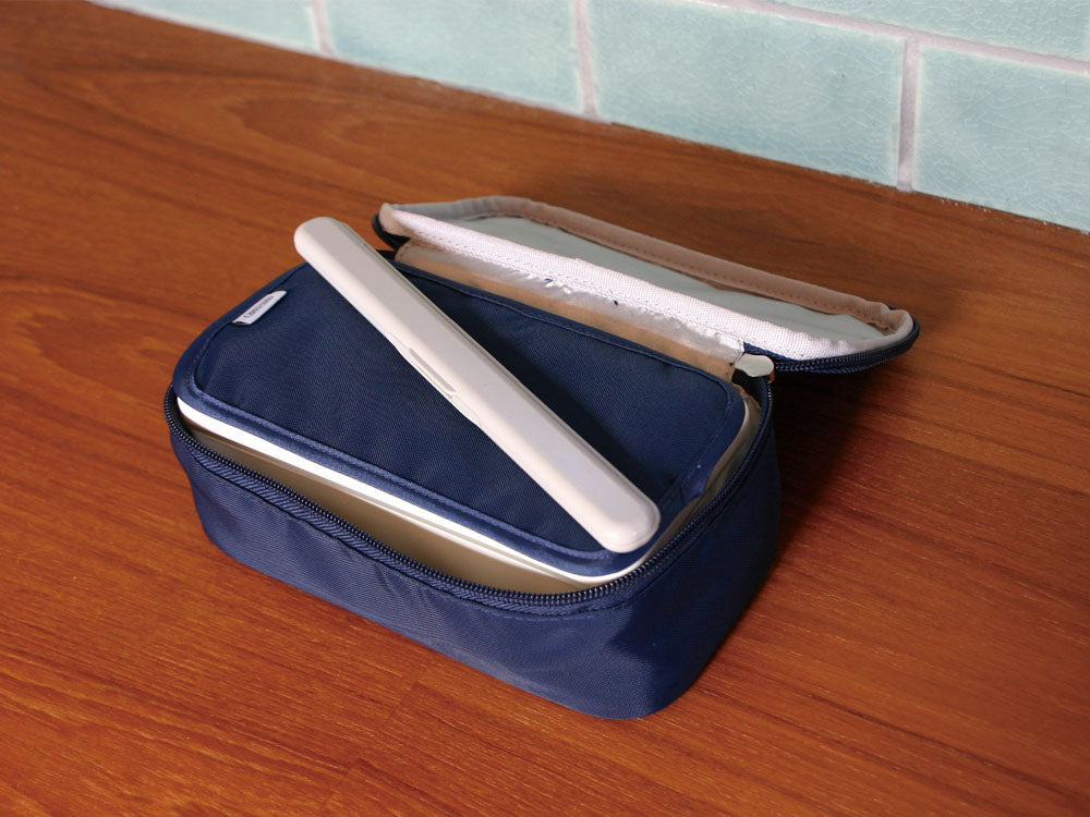 GEL-COOLジェルクールランチボックスsquareL。蓋が保冷剤として機能する500mlの保冷ボックス