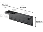 石こうボード壁に取り付けられたスチール製トレー付き【tower/タワー】アンブレラホルダー