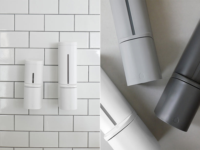 ホバー シールフックディスペンサーの円筒型ボトル