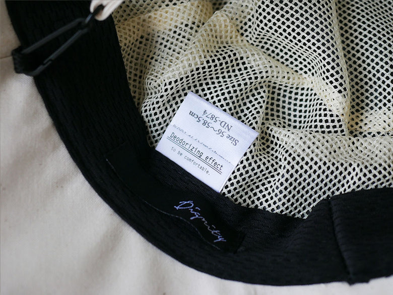 白色メッシュ素材の【IMPROVE/インプルーブ】DIGNITY 被る日傘