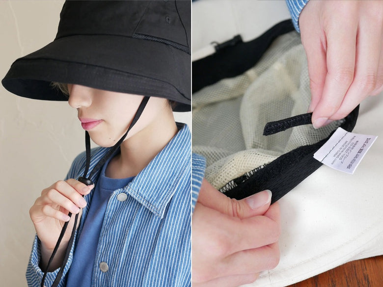 インプルーブDIGNITY被る日傘のフェドラスタイルサンハットとファッションバッグのセット画像