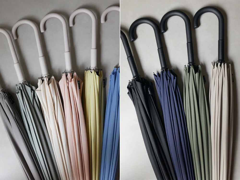 marnaのShupattoアンスンブルラ、アルミニウムフレームを使用した58cmのコンパクトな黒色折りたたみ傘