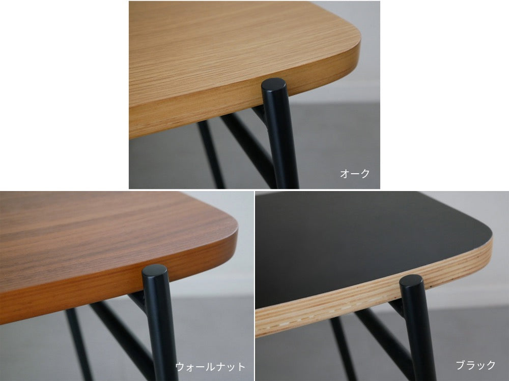 【NOWHERE LIKE HOME】KAPELLスツール、オーク突板とスチールを使用した繊細なカーブが美しい木製椅子