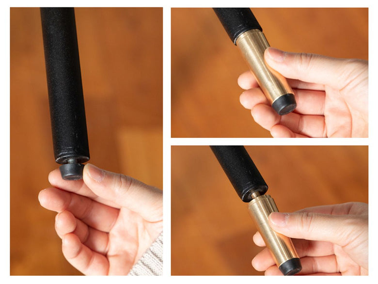 アデペシュ製POL 2wayダイニングテーブル、オーク無垢材とスチールフレームを使用したモダンなデザイン