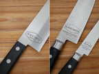 TOOLS/ツールズ ブラックスミス ナイフシリーズのダマスカス鋼ナイフと菜切りナイフが並んでいるセット