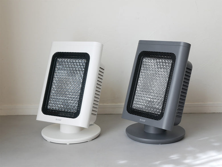 QUADS（クワッズ）省エネリフレクトストーブ リフレカのシルバー色家庭用電化製品