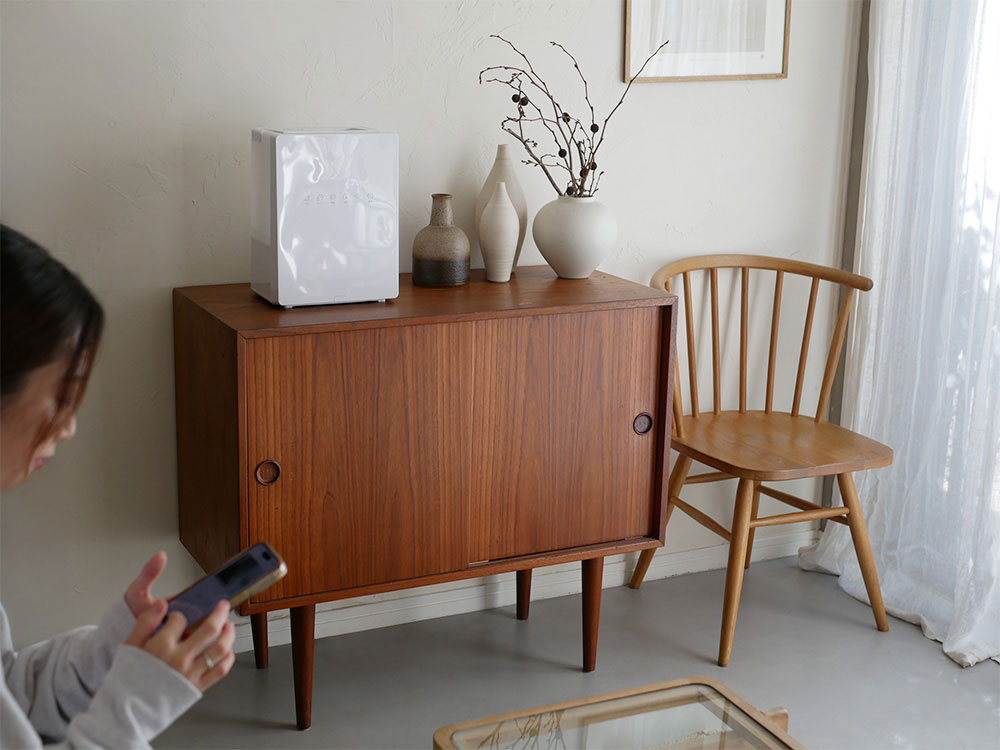 【THREE UP/スリーアップ】ハイブリッド加湿器 スクエアミスト