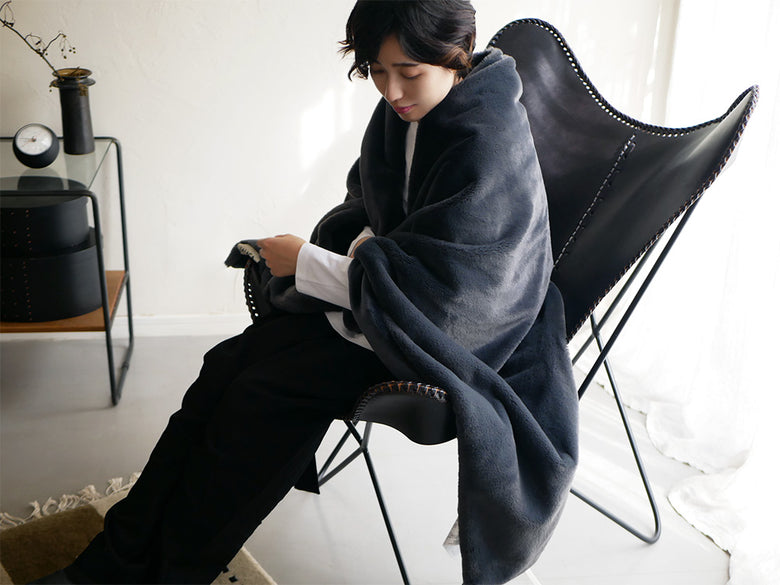 快適なシャールスタイルのLALACA（ララカ）ポリエステル製ヒーターブランケット