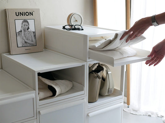 ライクイット クローゼットシステムオープントレータイプの引き出し収納ユニット