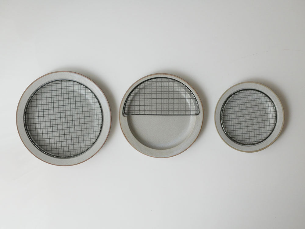 揚げたてをキープするKIKIME/キキメの銀メッシュ付きオーバルデザインプレート amime