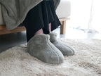 Le boisのグレー色ルームシューズ