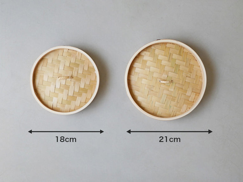 ほったらかし電気せいろ用の天然素材オーバル型トレイ