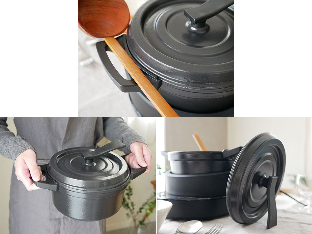 水無し電気鍋「KO TSU I RA ZU」と鍋セットや調理器具が揃ったキッチン用品のセット