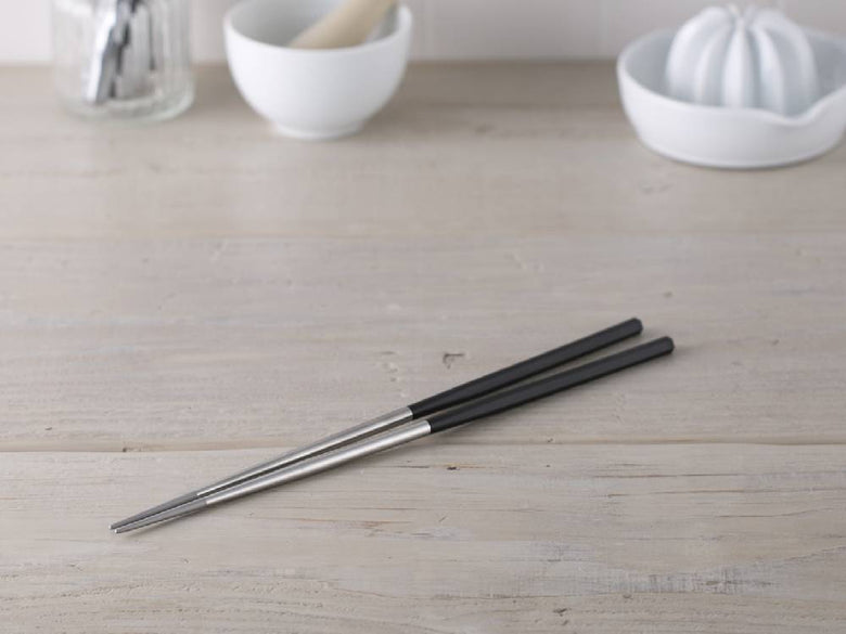 【SELECT100】日本製18-8ステンレススチール製、長さ33cmのステンレス菜箸