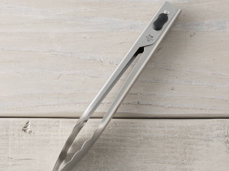 【SELECT100】24cmトング、18-8ステンレス製のキッチン用品