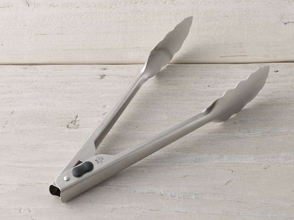 SELECT100 トング 24cm、18-8ステンレススチール製のキッチン用調理トング