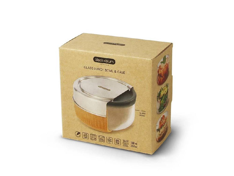 ブラックブルムの耐熱ガラスランチポットとボウル