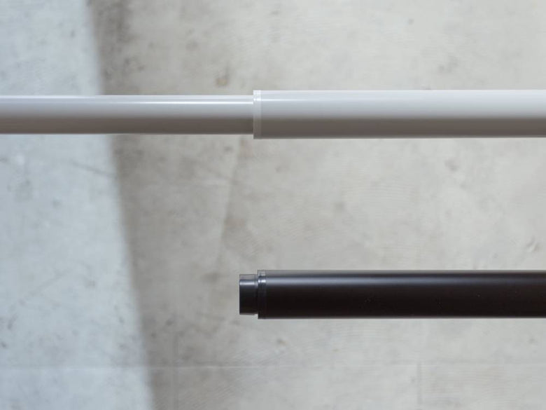 森田製アルミインテリア物干し竿SEN、銀色