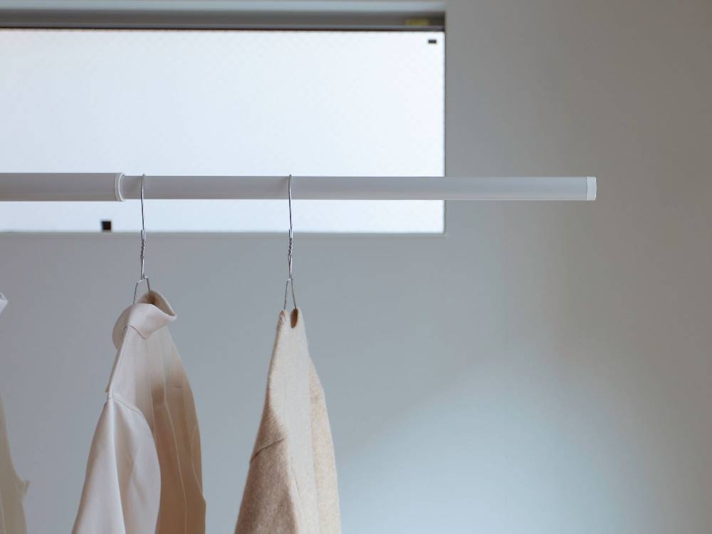 【モリタ】インテリア物干し竿 SEN ホワイト