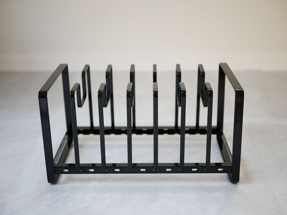 YAMAZAKI製スチールタワー型フライパン＆鍋蓋スタンド