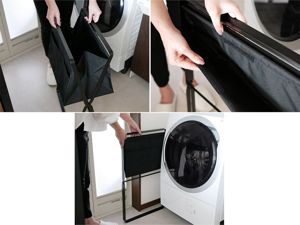 towerの折りたたみ高床式ランドリーバスケット