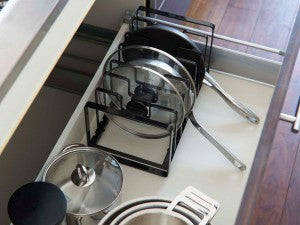 【tower/タワー】フライパン&鍋蓋スタンド