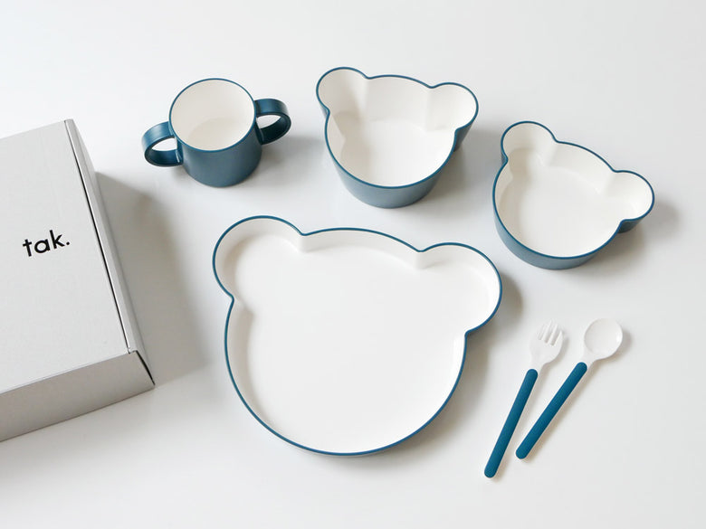 【tak./タック】キッズディッシュ ギフトボックス カトラリー付【ベア】