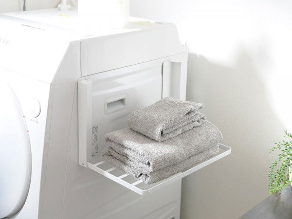 【tower/タワー】洗濯機横マグネット折り畳み棚