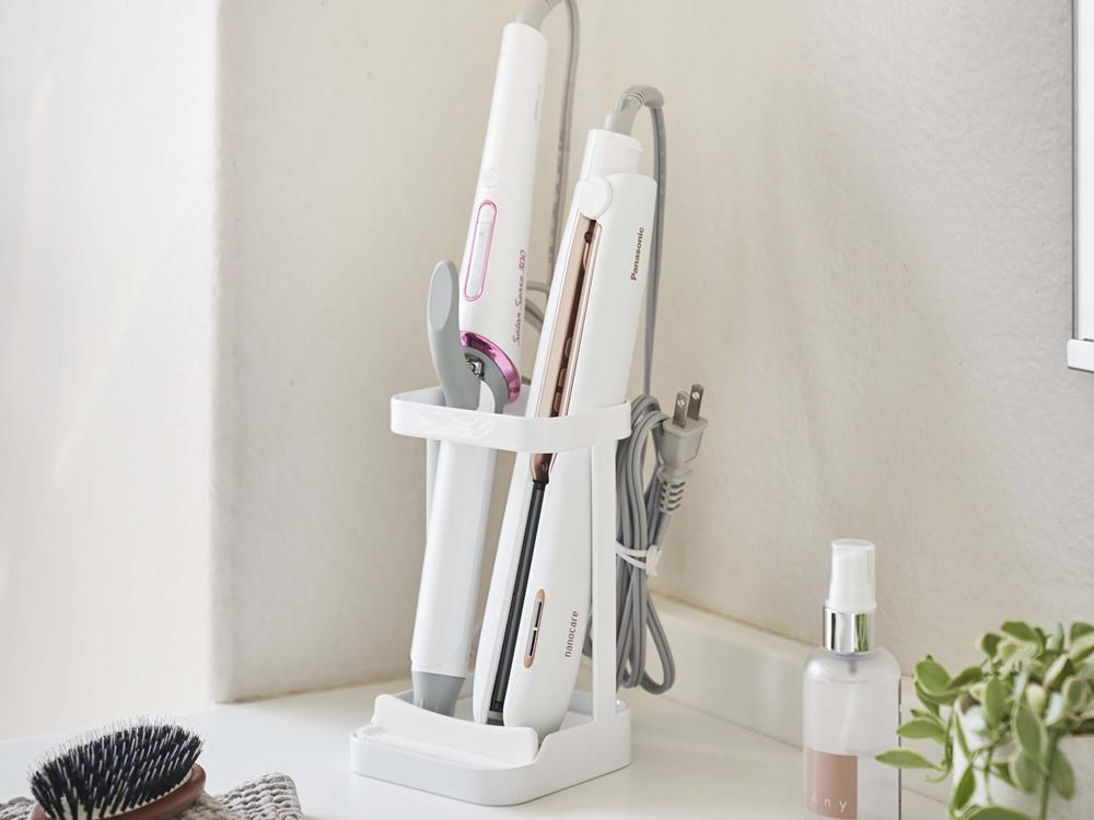 【tower/タワー】耐熱トレー付き ヘアーアイロンスタンド