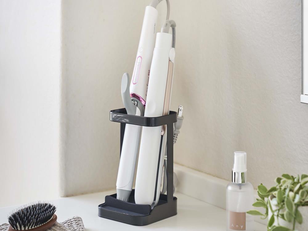 【tower/タワー】耐熱トレー付き ヘアーアイロンスタンド