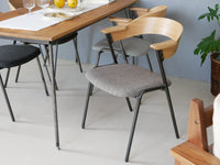 ナチュラル×ヘリンボーンチャコールブラウン