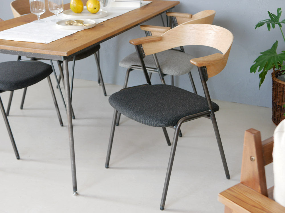 【adepeche/アデペシュ】ダニス ショートアームチェア ファブリック【受注生産品・メーカー直送・代引き不可商品】