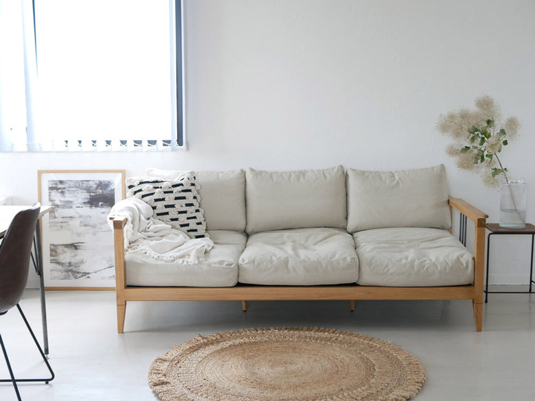 【adepeche/アデペシュ】 solo 3シート ソファ ファブリック【受注生産品・メーカー直送・代引き不可商品】