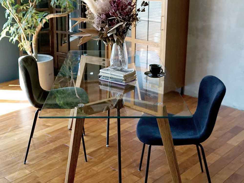 【adepeche/アデペシュ】G-knot ガラステーブル 【受注生産品・メーカー直送・代引き不可商品】