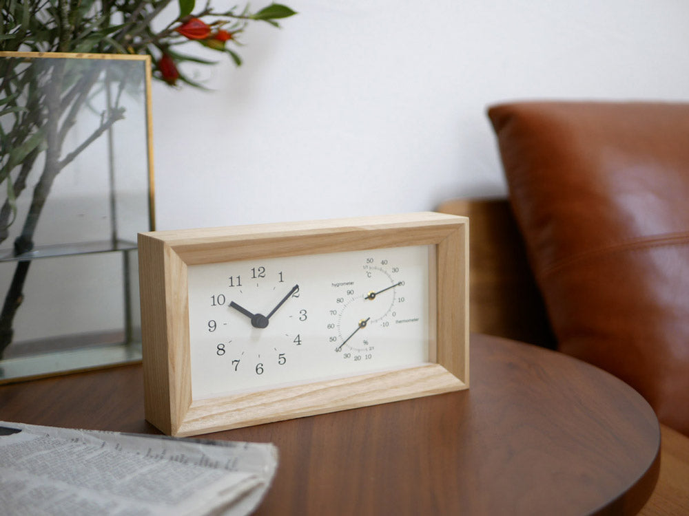 【Lemnos/レムノス】FRAME 温湿度計付き【受注生産品】